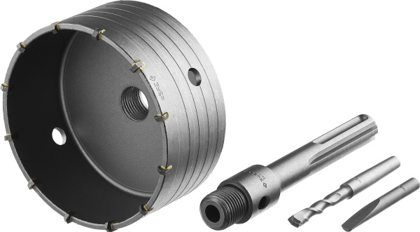 Коронка по бетону "Профессионал" с державкой SDS-Max, 125 мм ЗУБР