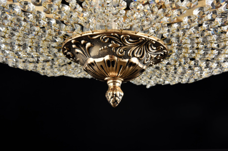 Люстра 9*E14 60Вт Золото Антик IP22 Tiara DIA500-CL-50-06-G Maytoni