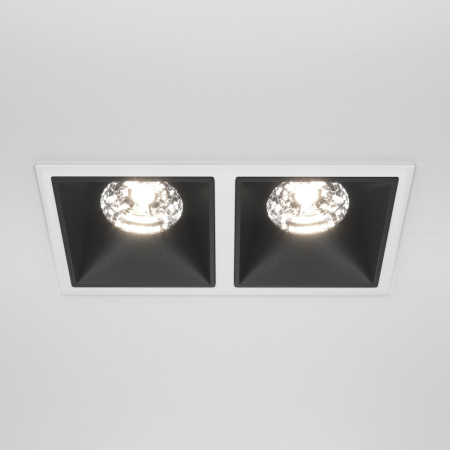 Встраиваемый светильник LED 30Вт Бело-черный IP20 Downlight DL043-02-15W4K-D-SQ-WB Technical Maytoni