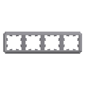 ATLASDESIGN ANTIQUE 4-постовая рамка, универсальная, сталь Systeme Electric