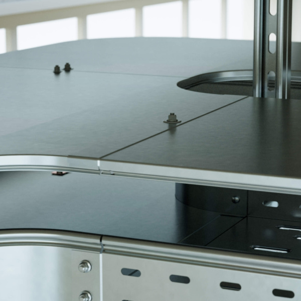 Крышка на лоток с заземлением осн. 500 L 3000, толщ 1,0 мм DKC Крышка на лоток с заземлением осн. 500 L 3000, толщ 1,0 мм DKC