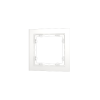Рамка стеклянная Voltum S70 на 1 пост, (белый, матовый, стекло)
