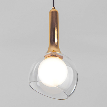 Подвесной светильник с плафоном 1*G9 7Вт золотой IP20 (50188/1 золото) Eurosvet