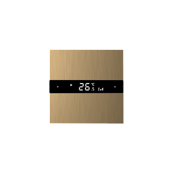 Donel Многофункциональный термостат KNX, матовое золото. Серия устройств: DKNX