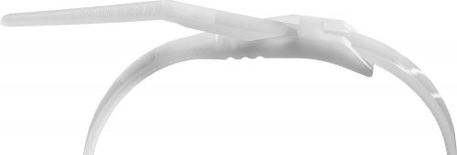 Кабельные стяжки белые КОБРА, с плоским замком, 4.6 х 280 мм, 25 шт, нейлоновые, Профессионал ЗУБР фото 2