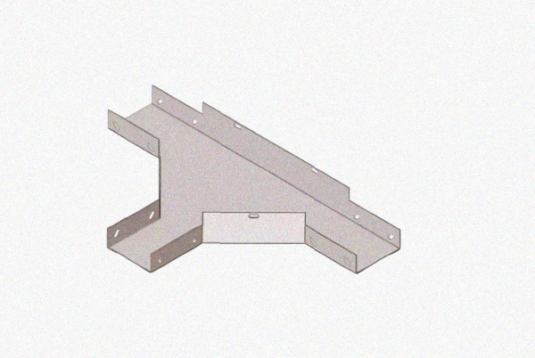 Лоток тройниковый глухой ОТГ 400х65 УХЛ1, горячее цинкование S1,5