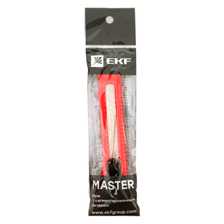 Нож с сегментированным лезвием 18 мм НСМ-20 Master EKF