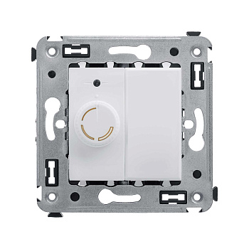 Диммер поворотный в стену, "Avanti", "Белое облако" DKC