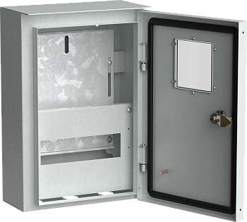 Корпус металлический коттеджный ЩУРн-1/9 (370х250х135мм) У1 IP54 IEK