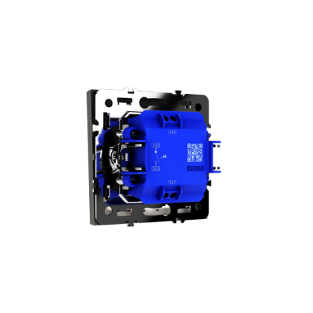 Выключатель встраиваемый Voltum S70 одноклавишный с подсветкой 10А, (титан)