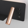 Настенный светодиодный светильник с USB (левый) 3, 4Вт 4000К золотой, черный IP20 Fant (a053083) Elektrostandard