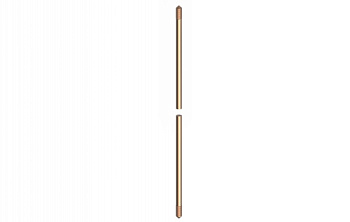 Вертикальный заземлитель 1500 мм, D14.2 мм, омеднённая сталь DKC