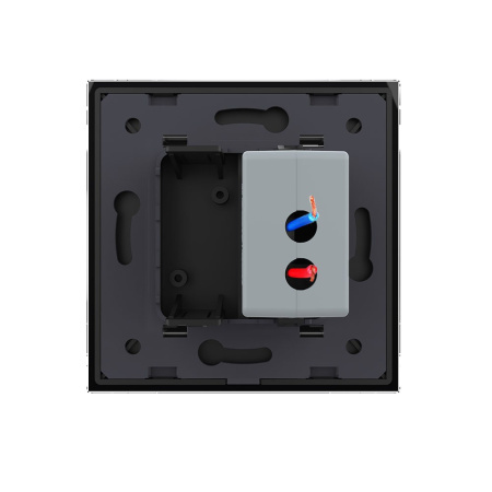 Розетка USB с блоком 5В 2.1А Черная Livolo