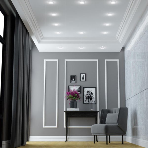 Св-к встр.IP20 GU10 9W 235V LIRIO белый E NOVOTECH