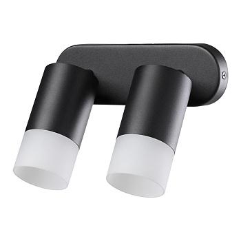 Св-к накл.IP20 GU10 9W 235V FLAX черный B NOVOTECH