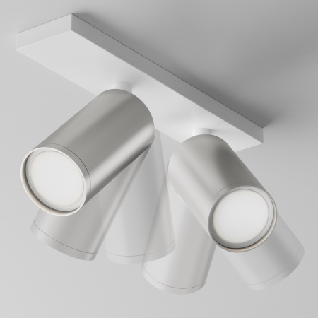 Потолочный светильник 2*GU10 10Вт Белый и Матовое серебро IP20 Ceiling & Wall C051CL-U-2WS Technical Maytoni