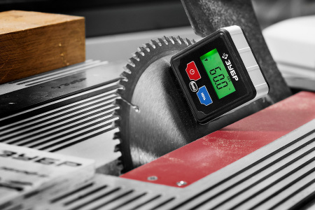 МИКРО уровень-уклономер электронный, Магнитный, Диапазон 4х90°, Точность ±0,1°, 3 кнопки,HOLD,Автоповорот,Подсветка, Профессионал ЗУБР