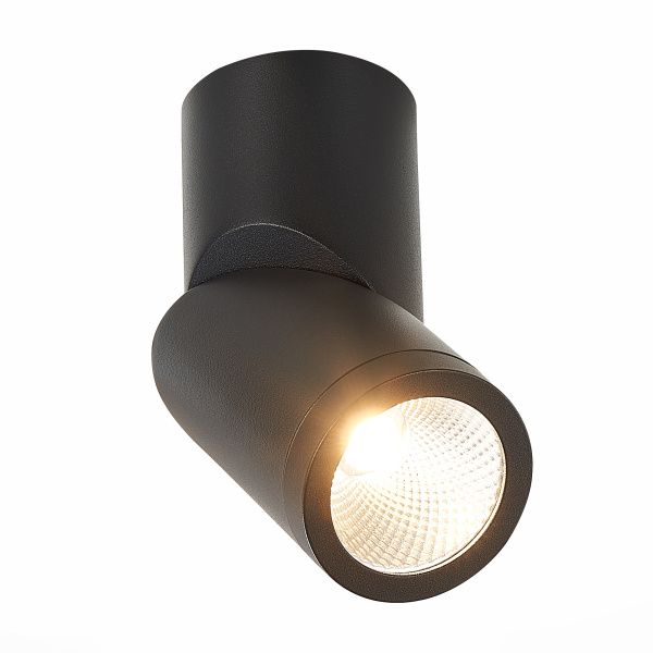 Светильник потолочный Черный LED 1*10Вт 3000К 800Lm Ra>90 38° IP44 D60xH175 165-265В ST650.432.10 ST LUCE Светильник потолочный Черный LED 1*10Вт 3000К 800Lm Ra>90 38° IP44 D60xH175 165-265В ST650.432.10 ST LUCE