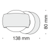 Бра 8Вт 3000K Черный IP20 Lens MOD072WL-L8B3K Technical