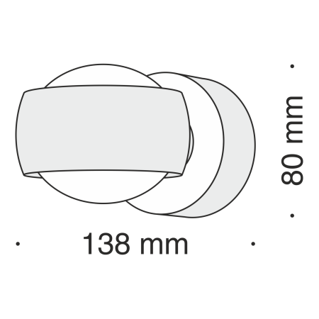 Бра 8Вт 3000K Черный IP20 Lens MOD072WL-L8B3K Technical