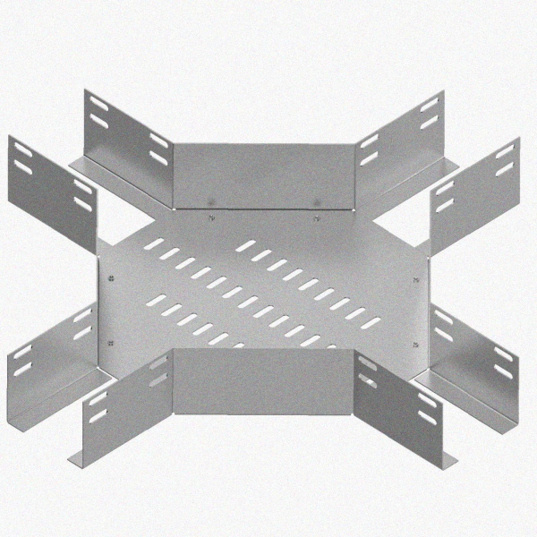 Лоток крестообразный глухой КМГ 300х80 УХЛ1, горячее цинкование S1,5