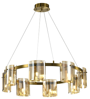 Светильник подвесной RONY ZRS.1200.08 80Вт G9 IP20 Латунь Zortes