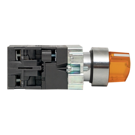 Переключатель BD21 2P c желтой подстветкой 230В NO PROxima EKF