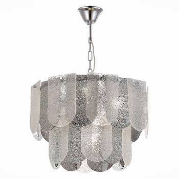 Люстра подвесная Хром/Прозрачно-Дымчатый E14 7*40Вт SLE1125-103-07 EVOLUCE