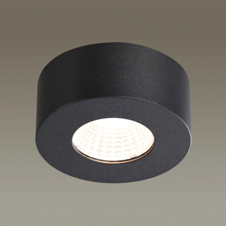 Потолочный св-к IP20 LED 7W 771Лм 3000K BENE черный/металл ODEON LIGHT