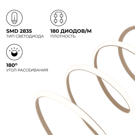 LSE-298 Светодиодная лента для бани и сауны ЭКО 5м, 24В, 14.4Вт/м, smd2835, IP68, 1200лм/м, 4000К. OGM