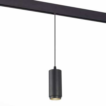 Магнитный трековый светильник подвесной ZOOM Черный LED 1*6Вт 3000К 667Lm Ra>80 10-60° IP20 D60xH120 48В ST357.433.06 ST LUCE