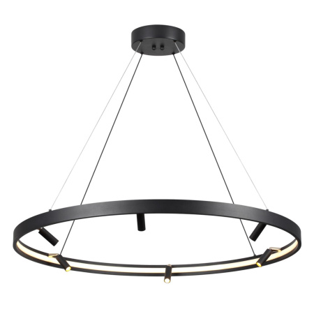 Подвесной св-к с ПДУ IP20 LED 63W+37W 2656Лм 3000-6000K металл/черн с золотом FONDA ODEON LIGHT