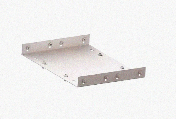 Соединитель лотковый замковый СЛЗ-300х100х1,0 УХЛ1, оцинкованный лист, S1,0