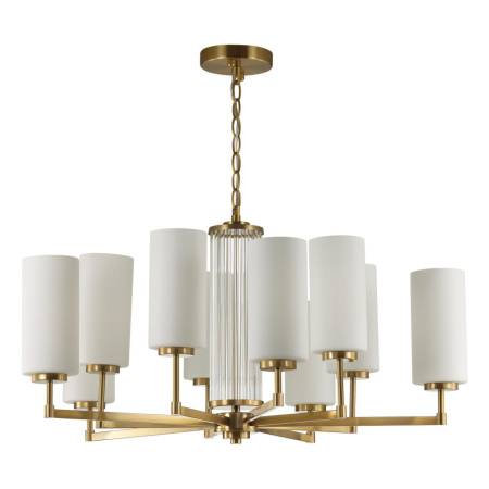 Люстра E27 10*40W KASALI матов.золотой/белый/стекло ODEON LIGHT