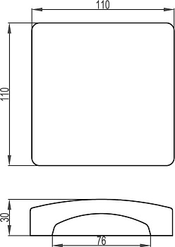 Тройник для напольного канала 75х17 мм DSP G, цвет серый DKC