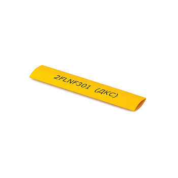 Термоусаживаемая самозатухающая трубка для термотрансферной печати 9,5/3,0 мм желтый 3:1 DKC