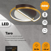 Люстра потолочная димм.с ДУ LED 64W 4226Лм 220V TARO белый,черный,матовое золото LUMION
