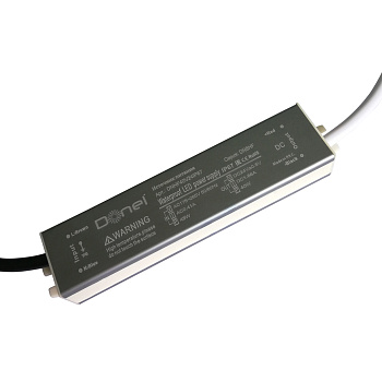 Donel, 40Вт,DC24В,1.66А, IP67, 140x30x20мм,блок питания для светодиодной ленты,серия:DN8HF