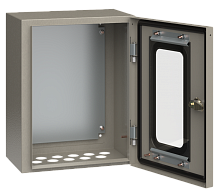 Щит металлический ЩМП-1-0 (395х310х220мм) У2 IP54 прозрачная дверь IEK