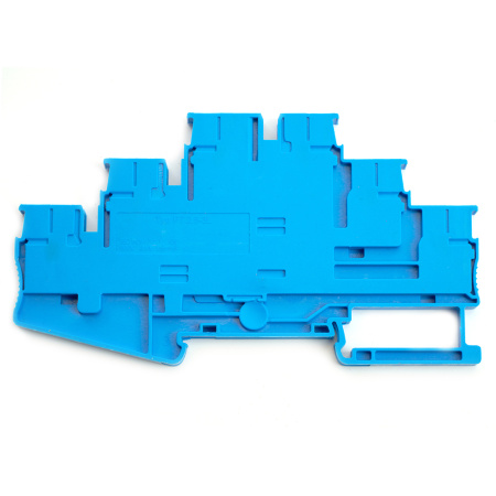 Зажим пружинный, 6-проводной проходной ЗНИ - 2,5, JXB PT 2,5, синий LD579-2-25 STEKKER