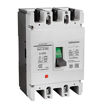 Выключатель автоматический ВА67-35 NM1-250 3П 125А (SAV-NM1-250125)