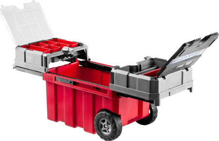 Ящик-тележка для инструмента "МЕГА БОКС" пластиковый, 24", Профессионал ЗУБР