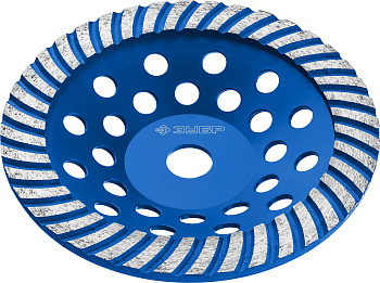 Сегментированная алмазная чашка Турбо-Плюс d 180 мм, Профессионал ЗУБР