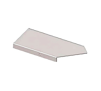 Крышка к угловому лотку КЛУ 150-135 УХЛ1 поворот на 135, оцинкованный лист S1,5