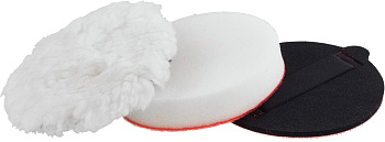 Набор "ЭКСПЕРТ" насадки полировальные ручные, 125мм, 3шт ЗУБР