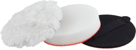 Набор "ЭКСПЕРТ" насадки полировальные ручные, 125мм, 3шт ЗУБР