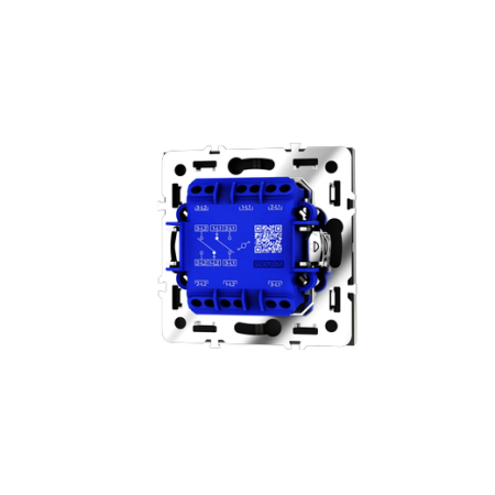 Проходной переключатель встраиваемый Voltum S70 двухклавишный 10А, (кашемир)