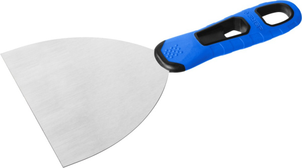 Шпатель "Профессионал" профилированное нержавеющее полотно, 2к ручка, 120мм ЗУБР