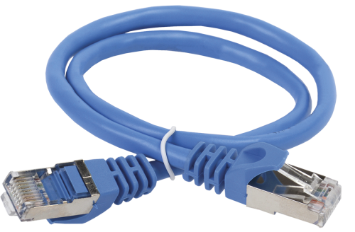 ITK Коммутационный шнур (патч-корд) кат.5E FTP 1,5м синий