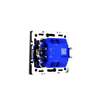 Выключатель встраиваемый Voltum S70 одноклавишный 10А, (графит)